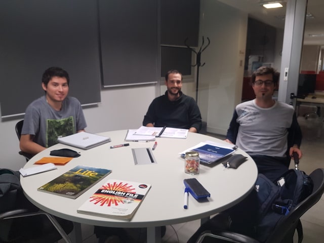 Granola with cherries and strawberries